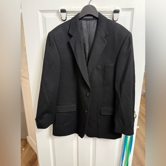 Pronto Uomo Other - Pronto Uomo Men's 44R Black 100% Cashmere 2-Button Blazer Jacket Sport Coat